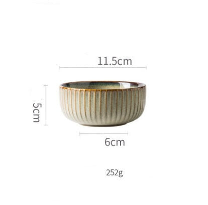 ANTOWALL Japanese Ceramic Plates & Rice Bowl