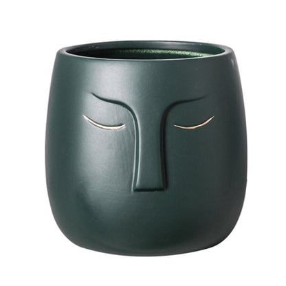 Ceramic Face Living Room Vase