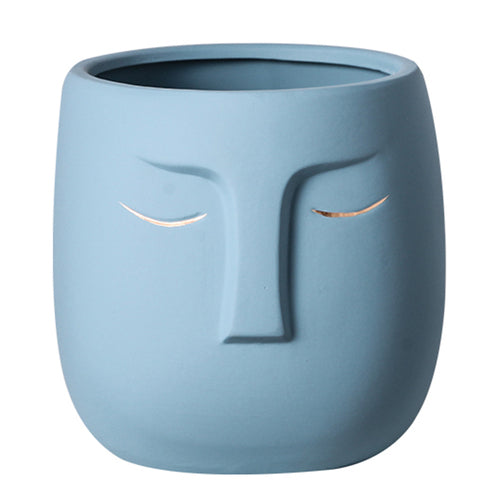 Ceramic Face Living Room Vase